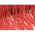 Бусины из коралла шарик 2,8мм цвет красный, 39см, 154 бусин