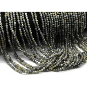 Бусины из лабрадора шарик гр.3мм, 38см, 128 бусин