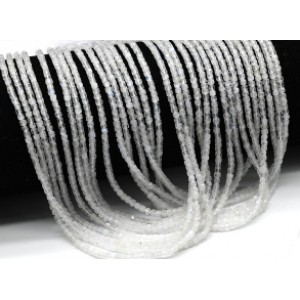 Бусины из лунного камня (Адуляр) кубик гр.2мм, 39см, 188 бусин