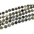 Бусины из лабрадорита круг гр.12мм, 37см, 27 бусин