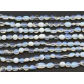 Бусины из лунного камня (имитация) галтовка 8*10мм, 38см, 38 бусин