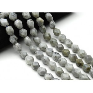 Бусины из лабрадорита галтовка с гранями 13*18мм, 40см, 22 бусины