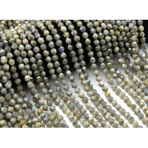 Бусины из лабрадорита многогранник 6*7мм, 40см, 62 бусины