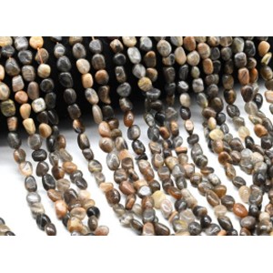 Бусины из беломорита галтовка 6*8мм, 39см, 48 бусин