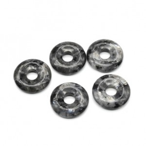 Бусина - бублик для швенз из лабрадорита 18*4мм, 1шт