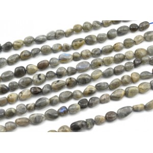 Бусины из лабрадорита галтовка 9*11мм, 37см, 36 бусин Бусины из лабрадорита галтовка 9*11мм, 37см, 36 бусин