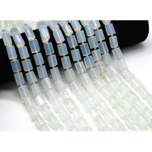 Бусины из лунного камня (имитация) цилиндр с гранями 9*14мм, 41см, 35 бусин Бусины из лунного камня (имитация) цилиндр с гранями 9*14мм, 41см, 35 бусин