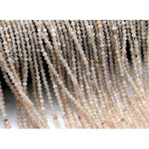 Бусины из солнечного камня (гелиолит) шарик 3мм, 39см, 143 бусины