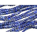 Бусины из лазурита пуговка 10мм, 40см, 52 бусины