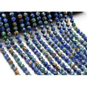 Бусины из азурмалахита искусственного шарик гр.7мм, 39см, 48 бусин Бусины из азурмалахита искусственного шарик гр.7мм, 39см, 48 бусин