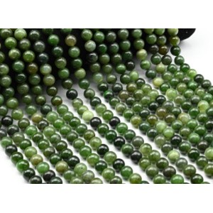 Бусины из нефрита шарик 9мм, 40см, 44 бусины