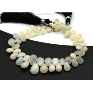 Бусины из опала капля на увеличение 21см, 61 бусина, 12,6г Бусины из опала капля на увеличение 21см, 61 бусина, 12,6г