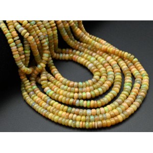 Бусины из Опала рондель на увеличение 43см, 146 бусин, 17г