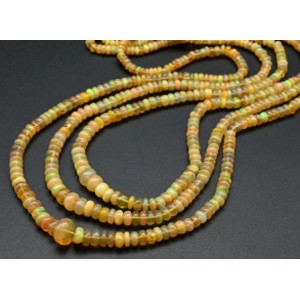 Бусины из Опала рондель на увеличение 45см, 224 бусины, 10г Бусины из Опала рондель на увеличение 45см, 224 бусины, 10г