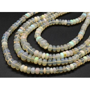 Бусины из Опала рондель на увеличение 42см, 114 бусин, 18,9г Бусины из Опала рондель на увеличение 42см, 114 бусин, 18,9г