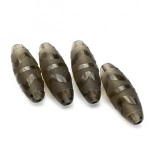 Бусина Дзи "Волна" из раухтопаза 10*30мм, 1 бусина