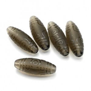 Бусина Дзи "Тринадцать глаз" из раухтопаза 10*30мм, 1 бусина