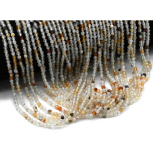 Бусины из сердолика светлого шарик гр.3мм, 39см, 133 бусины Бусины из сердолика светлого шарик гр.3мм, 39см, 133 бусины