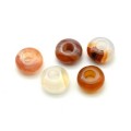 Бусина - бублик для швенз из сердолика 10*5мм, 1шт Бусина - бублик для швенз из сердолика 10*5мм, 1шт
