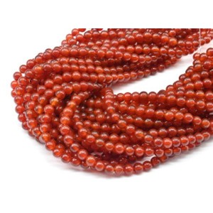 Бусины из сердолика шарик 6мм, 36см, 60 бусин