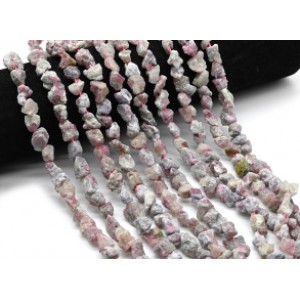 Бусины из турмалина галтовка 9*11мм, 37см, 38 бусин Бусины из турмалина галтовка 9*11мм, 37см, 38 бусин