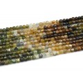 Бусины из турмалина кубик гр.4мм, 39см, 94 бусин