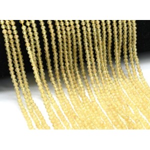 Бусины из рутилового кварца (волосатик желтый) рондель гр.3мм, 38см, 144 бусины