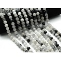 Бусины из турмалинового кварца (волосатик) шарик гр.10мм, 38см, 38 бусин