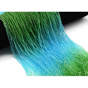 Бусины из циркона шарик гр.2мм цвет зелено-голубой, 35см, 188 бусин (иск.) Бусины из циркона шарик гр.2мм цвет зелено-голубой, 35см, 188 бусин (иск.)