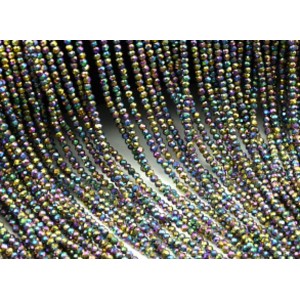 Бусины из циркона рондель гр.2мм цвет хамелеон, 36см, 216 бусин (иск.) Бусины из циркона рондель гр.2мм цвет хамелеон, 36см, 216 бусин (иск.)