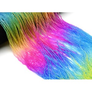 Бусины из циркона шарик гр.2мм цвет ассорти, 34см, 178 бусин (иск.) Бусины из циркона шарик гр.2мм цвет ассорти, 34см, 178 бусин (иск.)