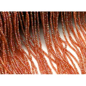 Бусины из циркона рондель гр.2мм цвет красный, 33см, 205 бусин (иск.)