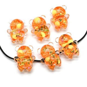 Бусина Мишка 27*34мм цвет оранжевый, 1шт (иск.) Бусина Мишка 27*34мм цвет оранжевый, 1шт (иск.)