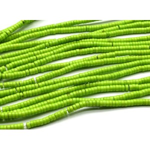 Акриловые бусины рондель 4*2 цвет салатовый, 37.5см, 160 бусин (иск.)