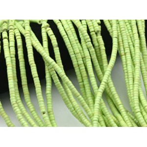 Акриловые бусины рондель 4*2 цвет салатовый, 37.5см, 160 бусин (иск.)
