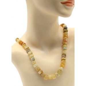 Бусы из Агата переливт галтовка, 61см, 98г Бусы из Агата переливт галтовка, 61см, 98г