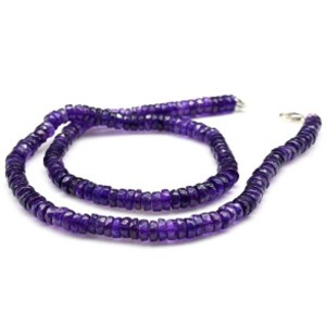 Бусы из Аметиста рондель огранка 7*3мм, 48см, 33,5г