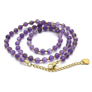 Бусы из аметиста шарик гр.5мм, 47см Бусы из аметиста шарик гр.5мм, 47см