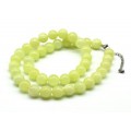 Бусы из кальцита шарик 10мм цвет салатовый, 44см