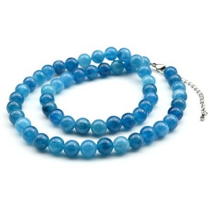 Бусы из кальцита шарик 8мм цвет лазурный, 48см