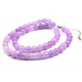 Бусы из кальцита шарик 8мм цвет сиреневый, 48см