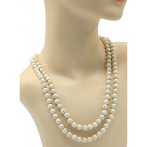 Бусы 110-120см шарик 8мм из кахолонга (иск.)