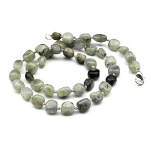 Бусы галтовка из лабрадорита, 48см
