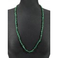 Бусы крошка 80-85см из малахита