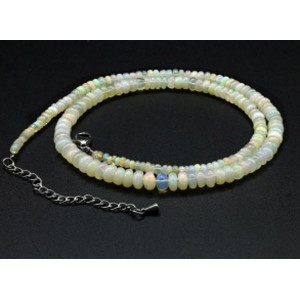 Бусы из Опала рондель на увеличение 40см, 9,7г