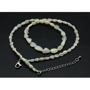 Бусы из Опала галтовка на увеличение 46см, 7,6г