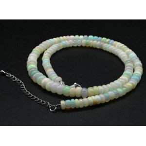 Бусы из Опала рондель на увеличение 44см, 18,7г Бусы из Опала рондель на увеличение 44см, 18,7г