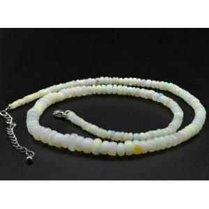 Бусы из Опала рондель на увеличение 44см, 13,6г