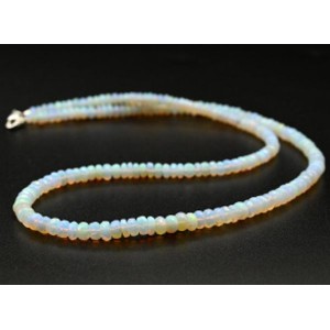 Бусы из Опала +++ огранка рондель на увеличение 46см, 9,1г