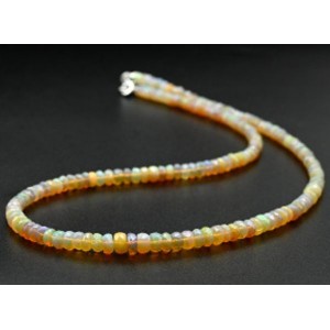 Бусы из Опала +++ огранка рондель на увеличение 43см, 9,4г